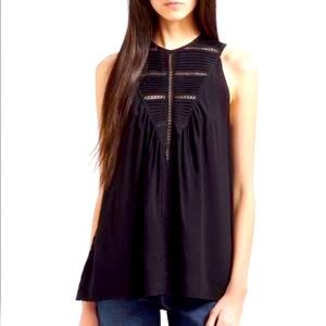 Theory Carlina Tank Top with Lace Detail. Size M